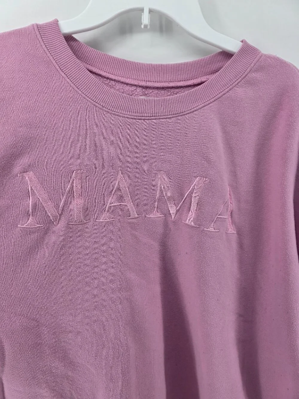 Grayson Threads Pink Mama Embroidered Sweatshirt – Size 2X – Oversized Mom Crew - Picture 2 of 6